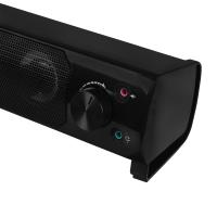 MIKADO MD-S102 2.0 3Wx2CH RGB Ledli Siyah USB Soundbar Speaker Hoparlör